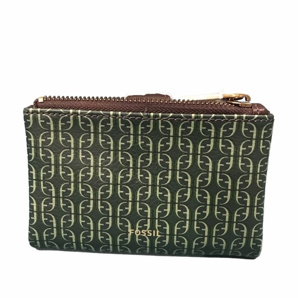 Fossil Green Multi compartment Pattern wallet - Picture 3 of 3